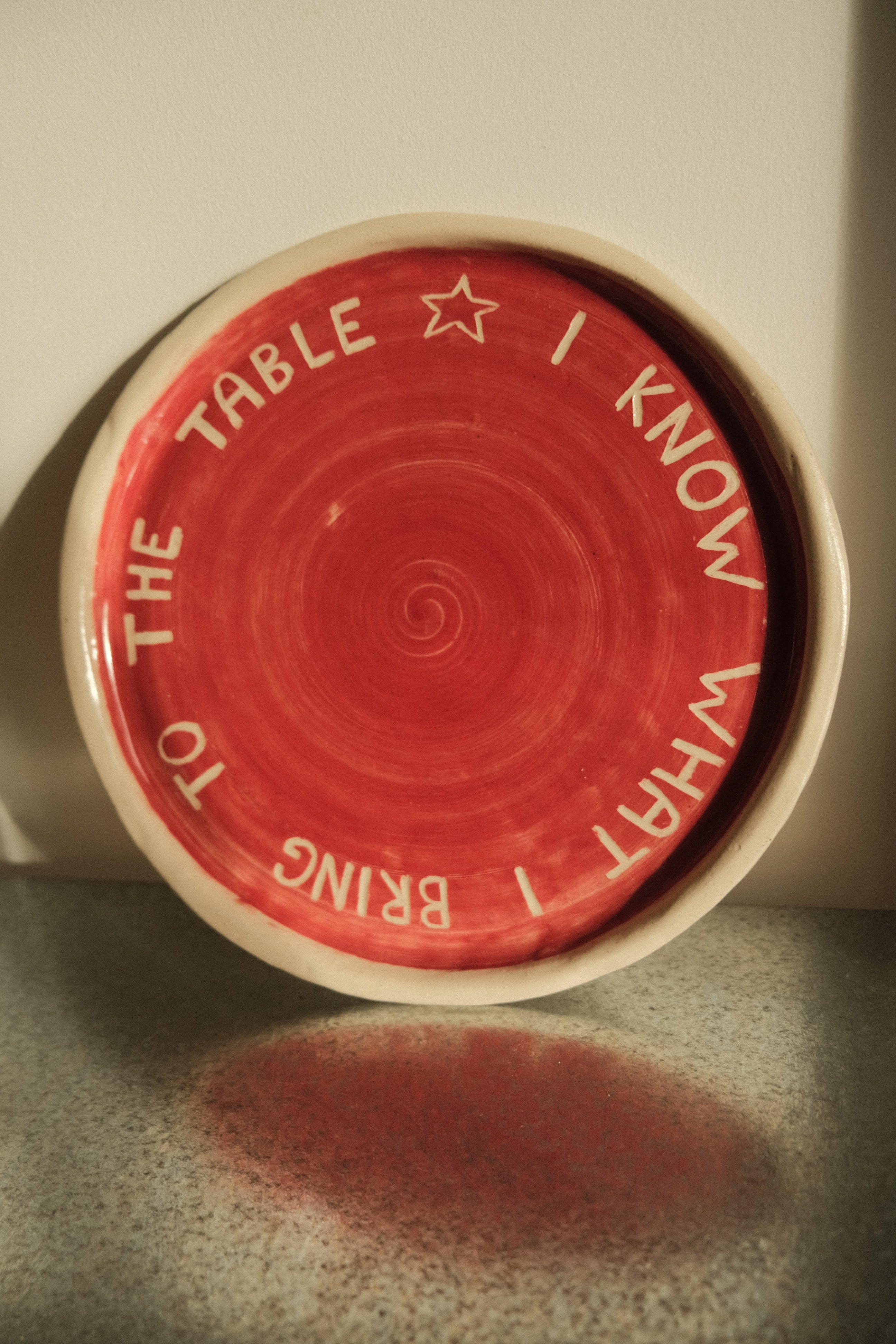 I KNOW WHAT I BRING TO THE TABLE PLATE