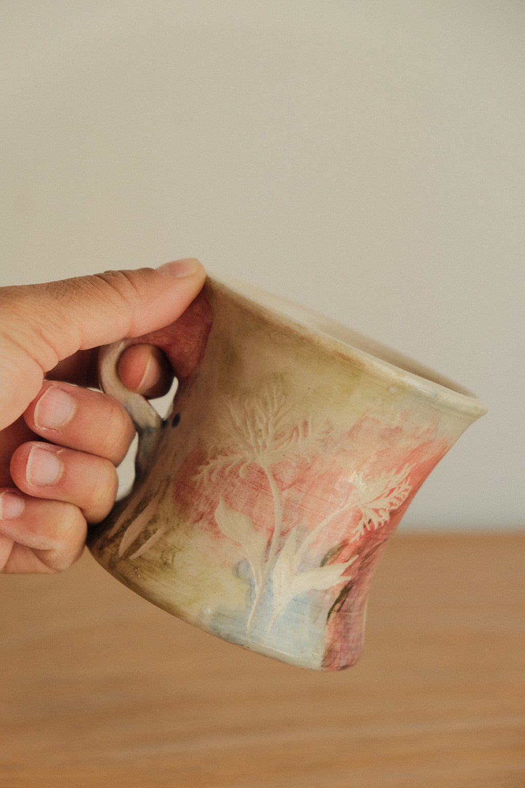 Pink Wildflower Mug