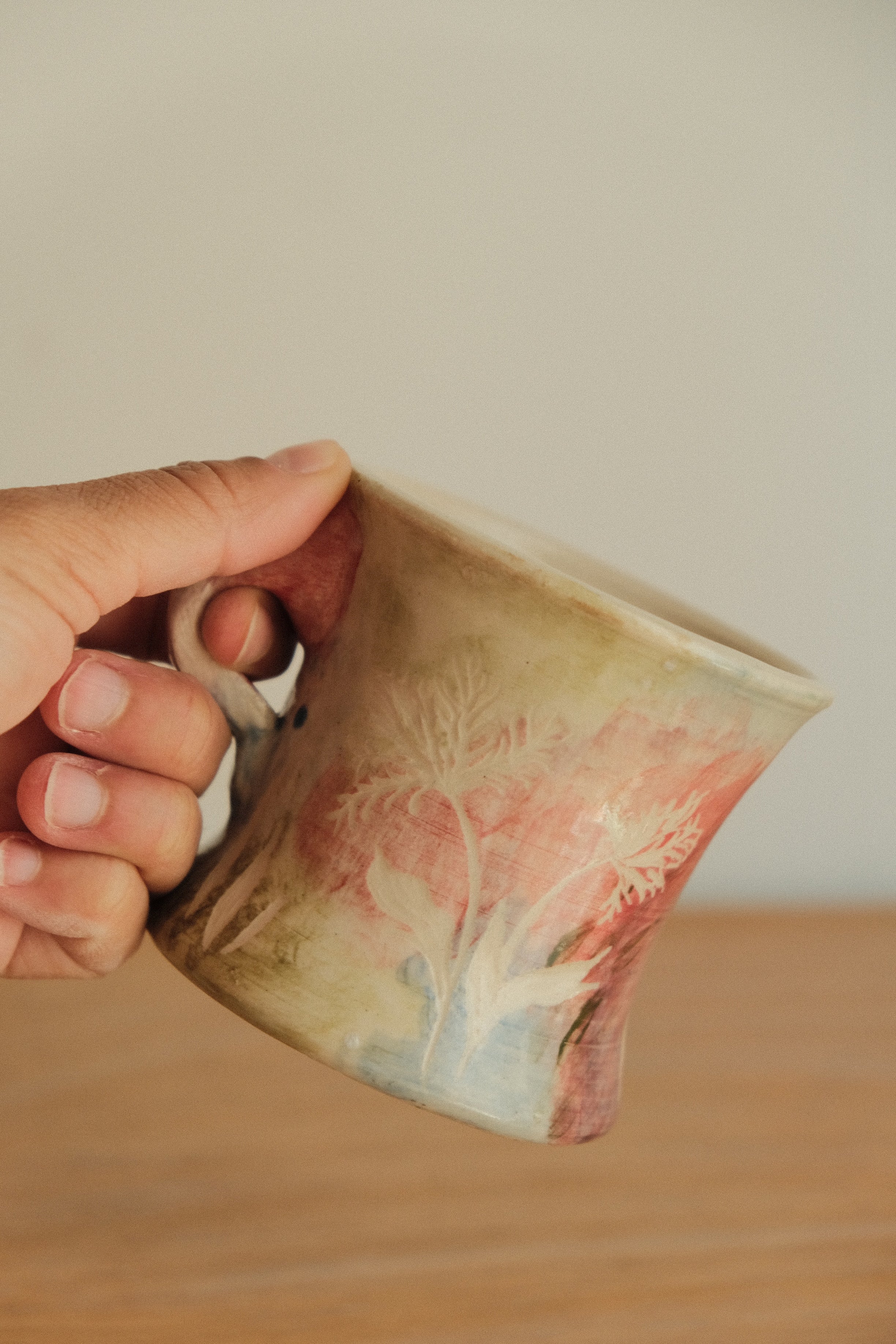 Pink Wildflower Mug