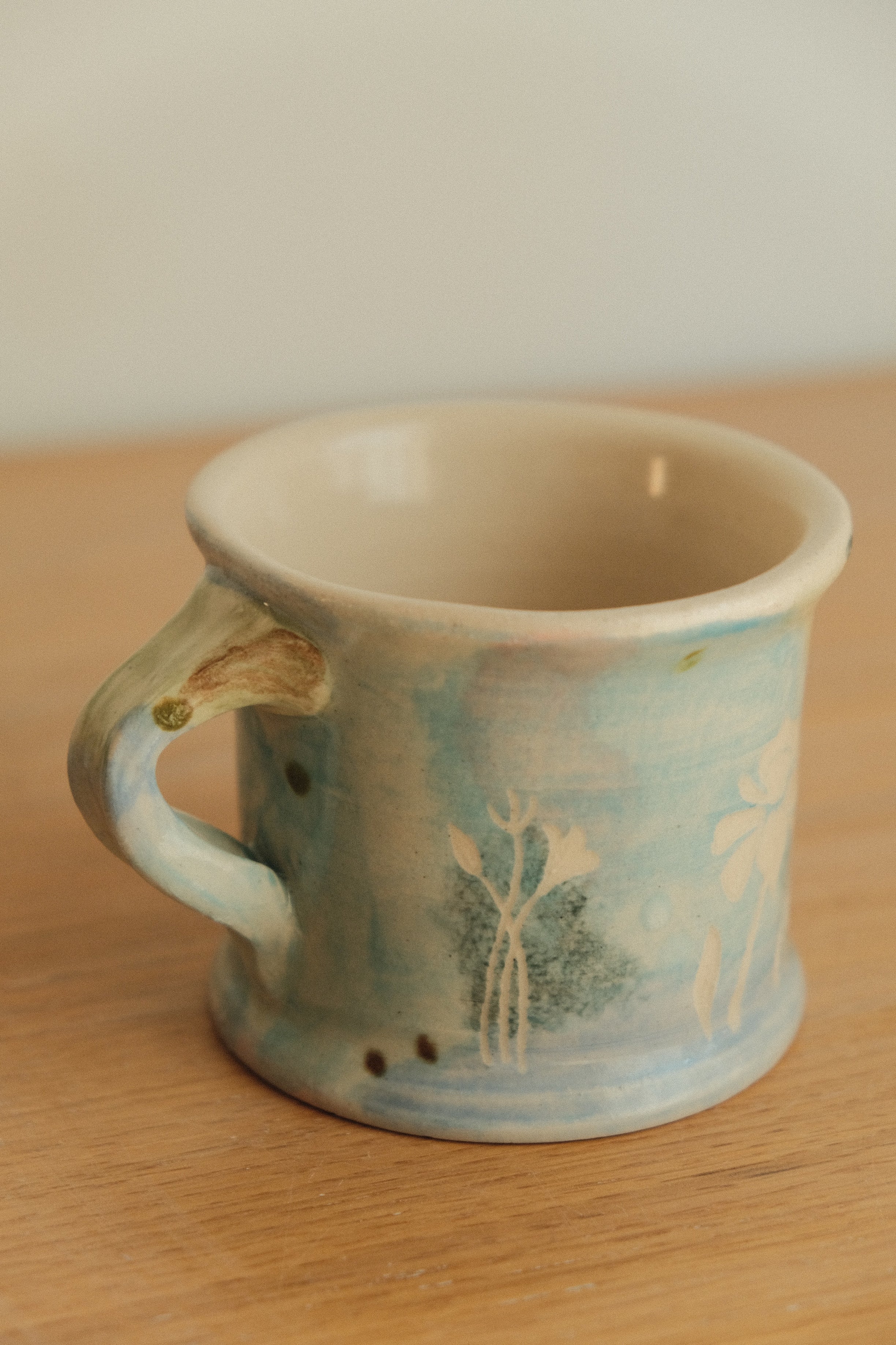 Blue Poppy Wildflower Mug