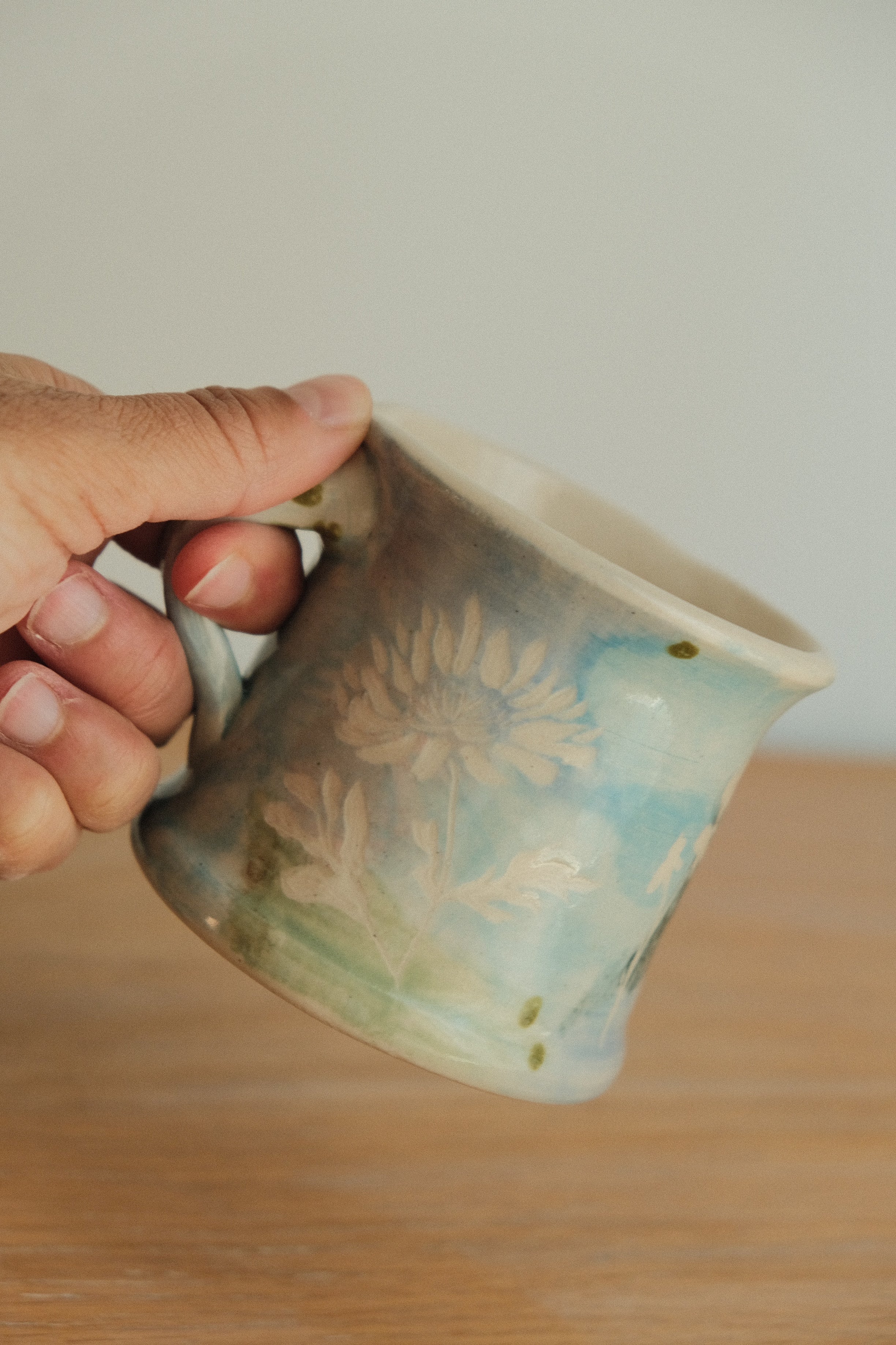 Blue Daisy Wildflower Mug