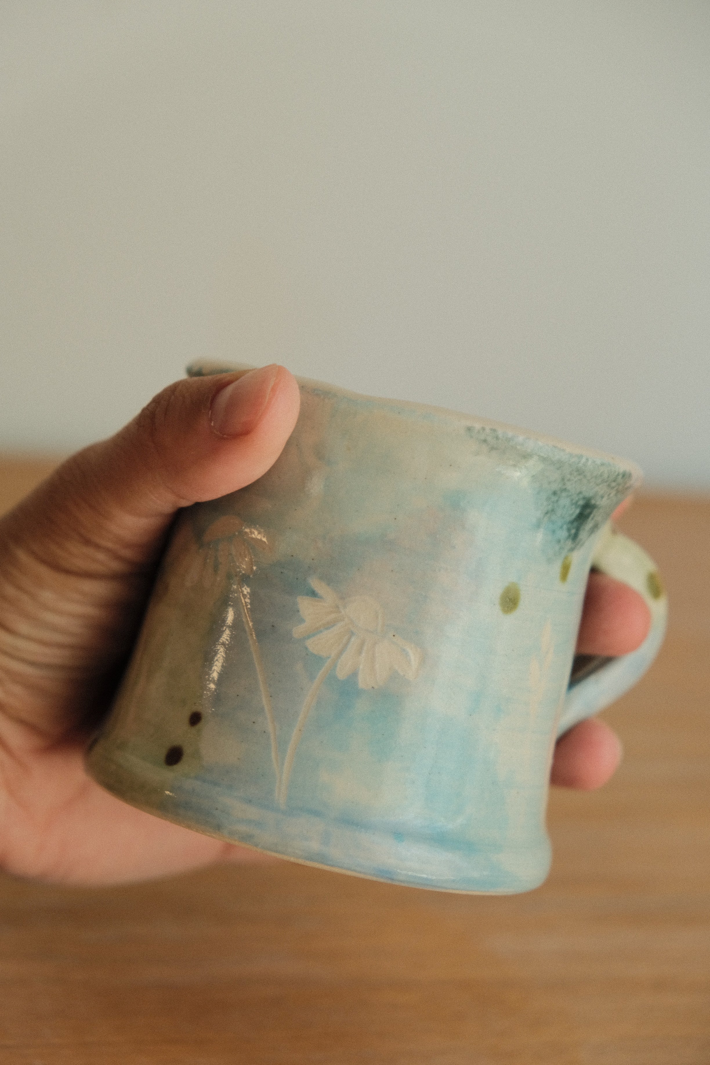 Blue Daisy Wildflower Mug