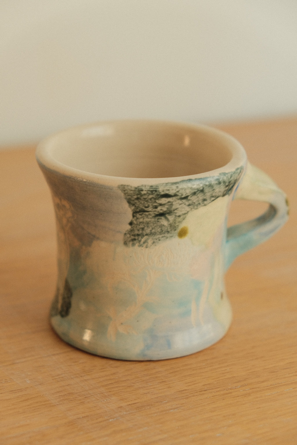 Blue Dandelion Wildflower Mug