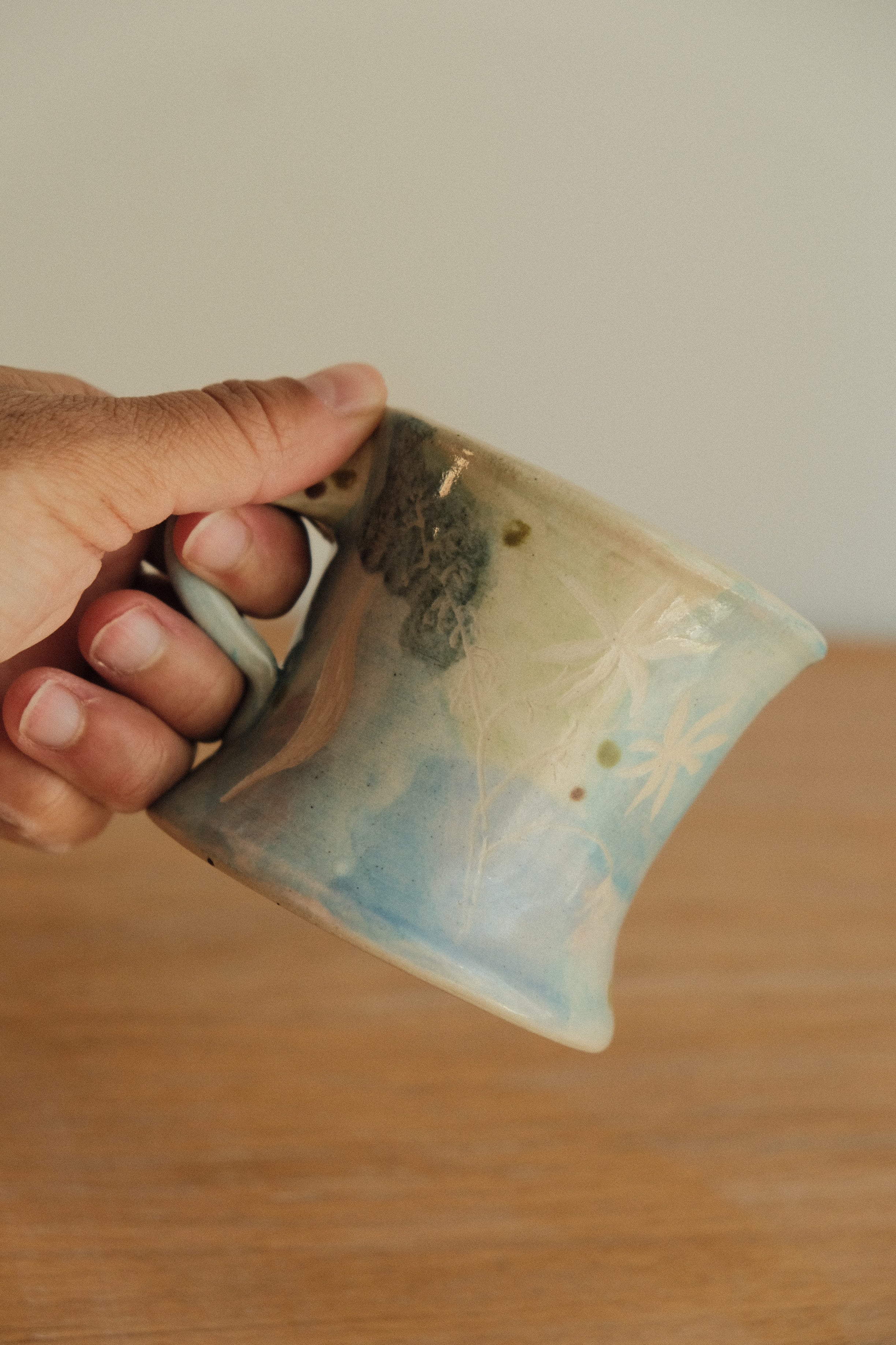 Blue Delphinium Wildflower Mug