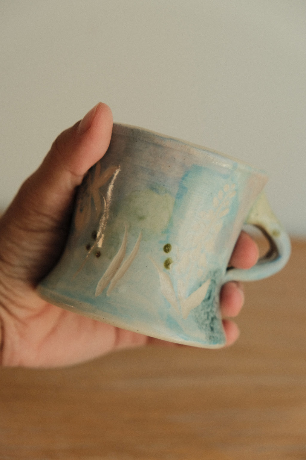 Blue Delphinium Wildflower Mug