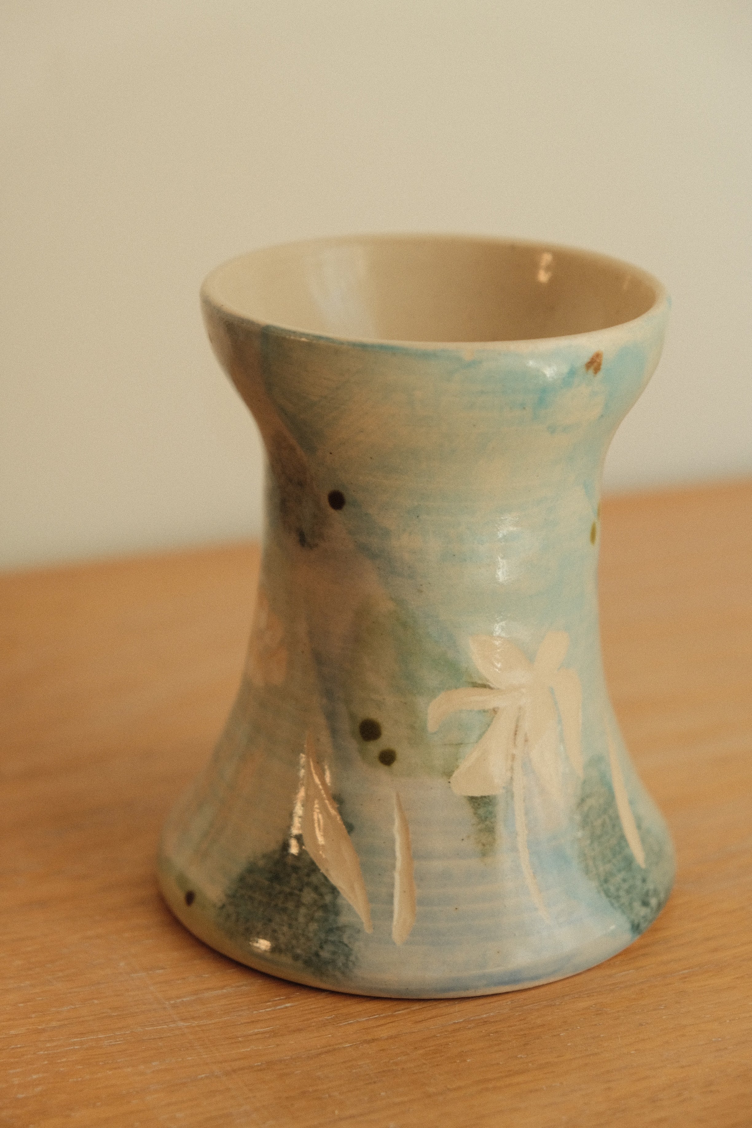 Blue Poppy Wildflower Vase