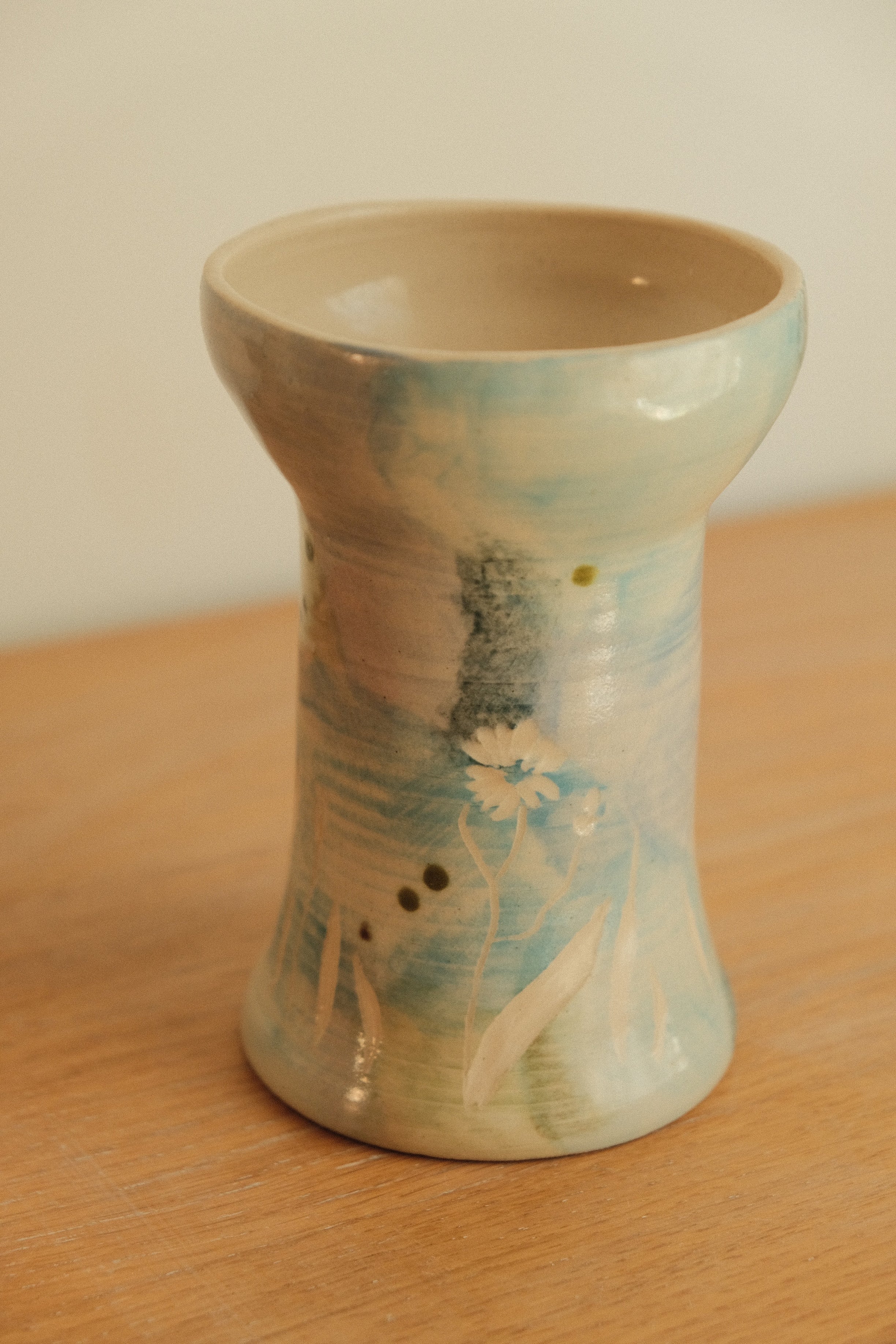 Blue Canna Wildflower Vase