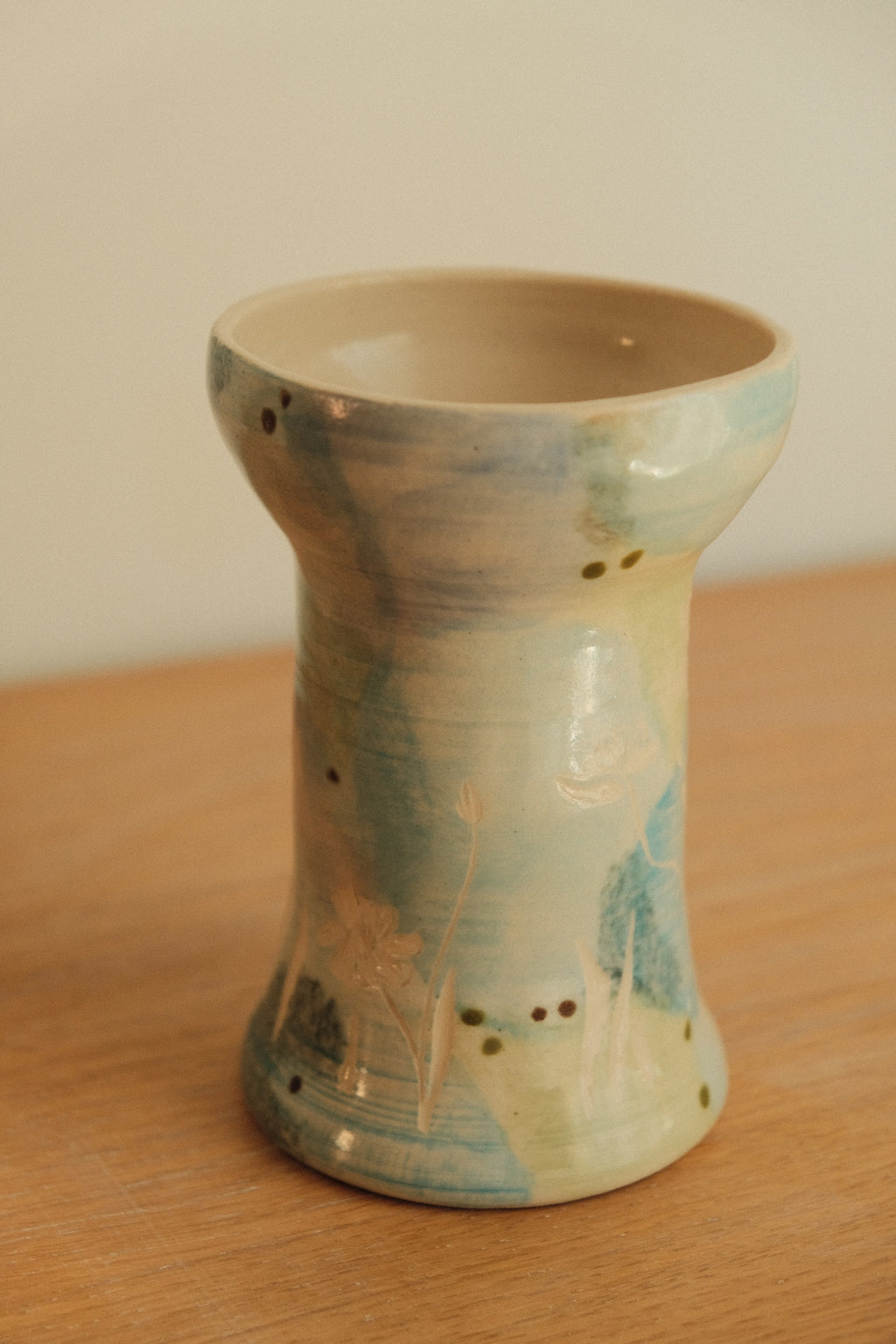 Blue Canna Wildflower Vase