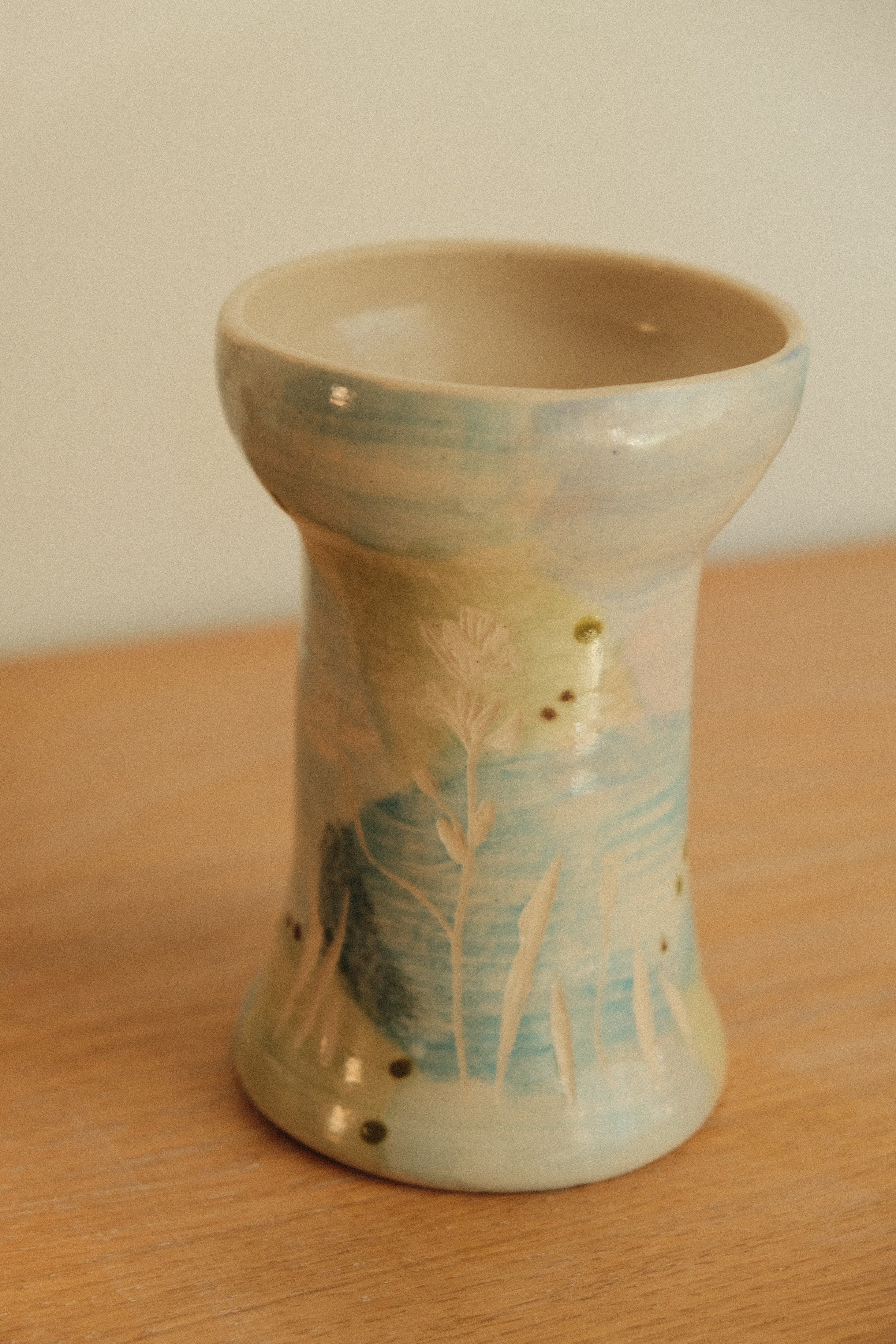 Blue Canna Wildflower Vase