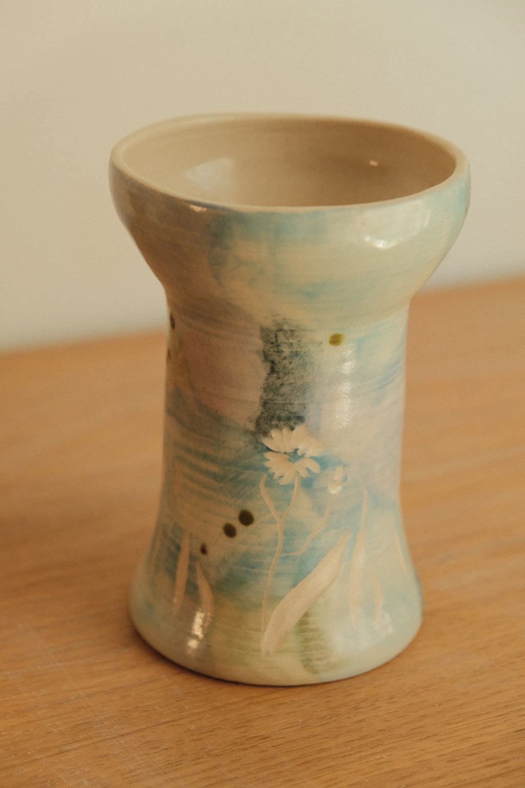 Blue Canna Wildflower Vase