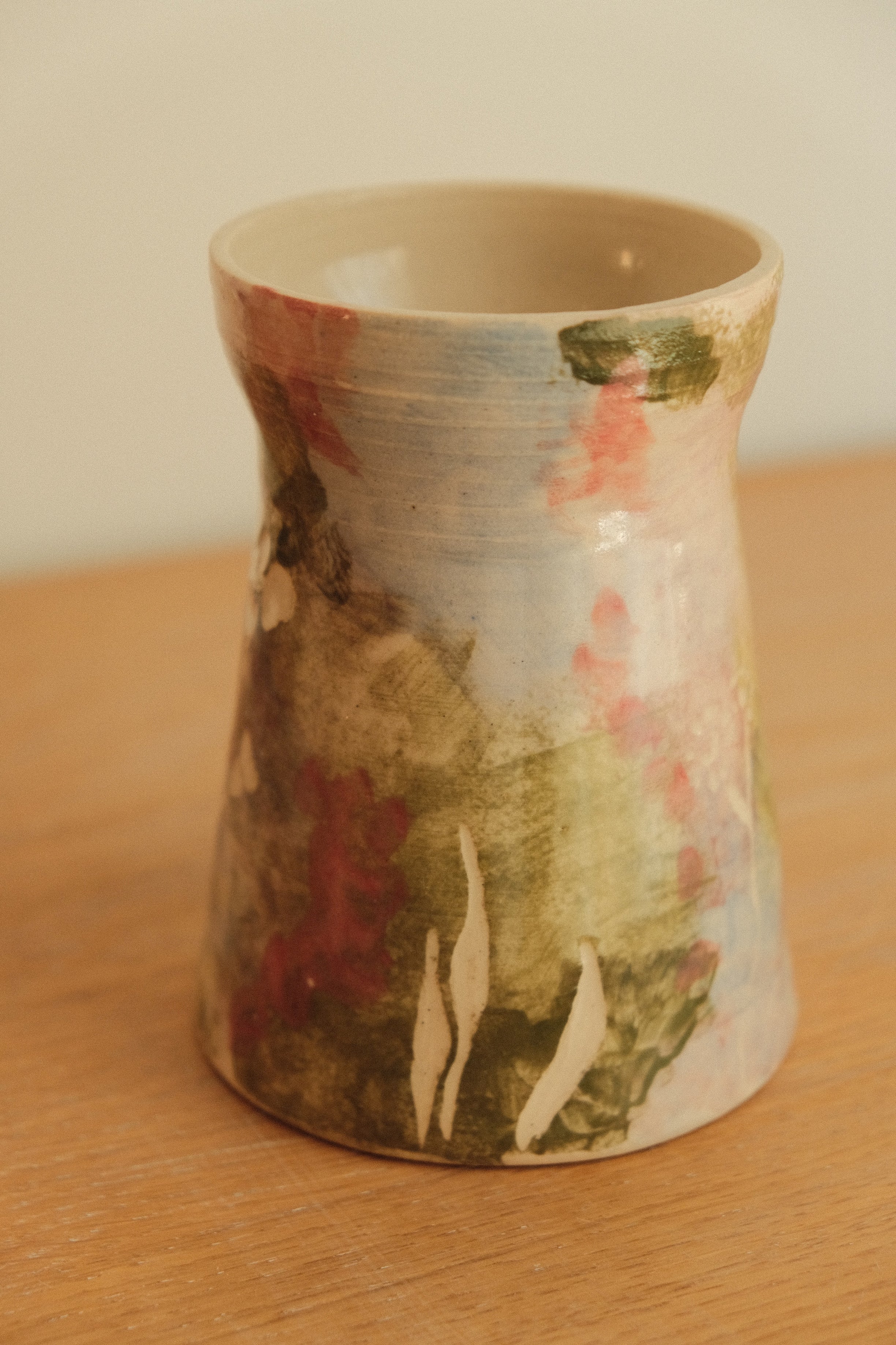 Painted Wildflower Vase
