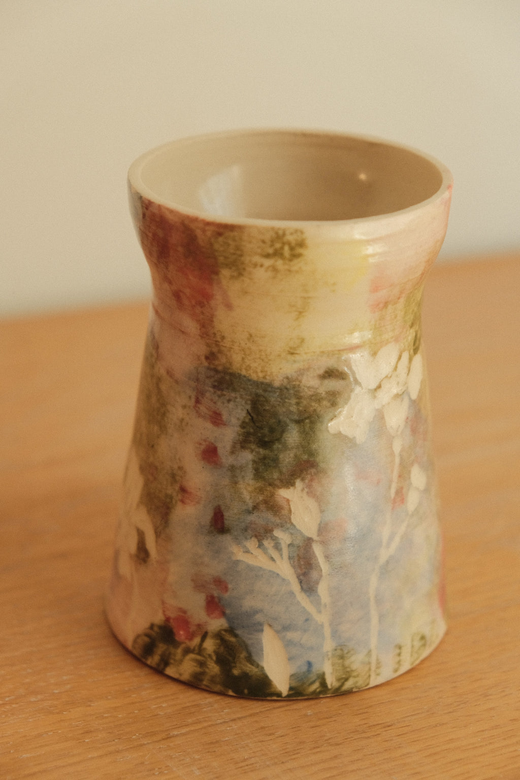 Painted Wildflower Vase