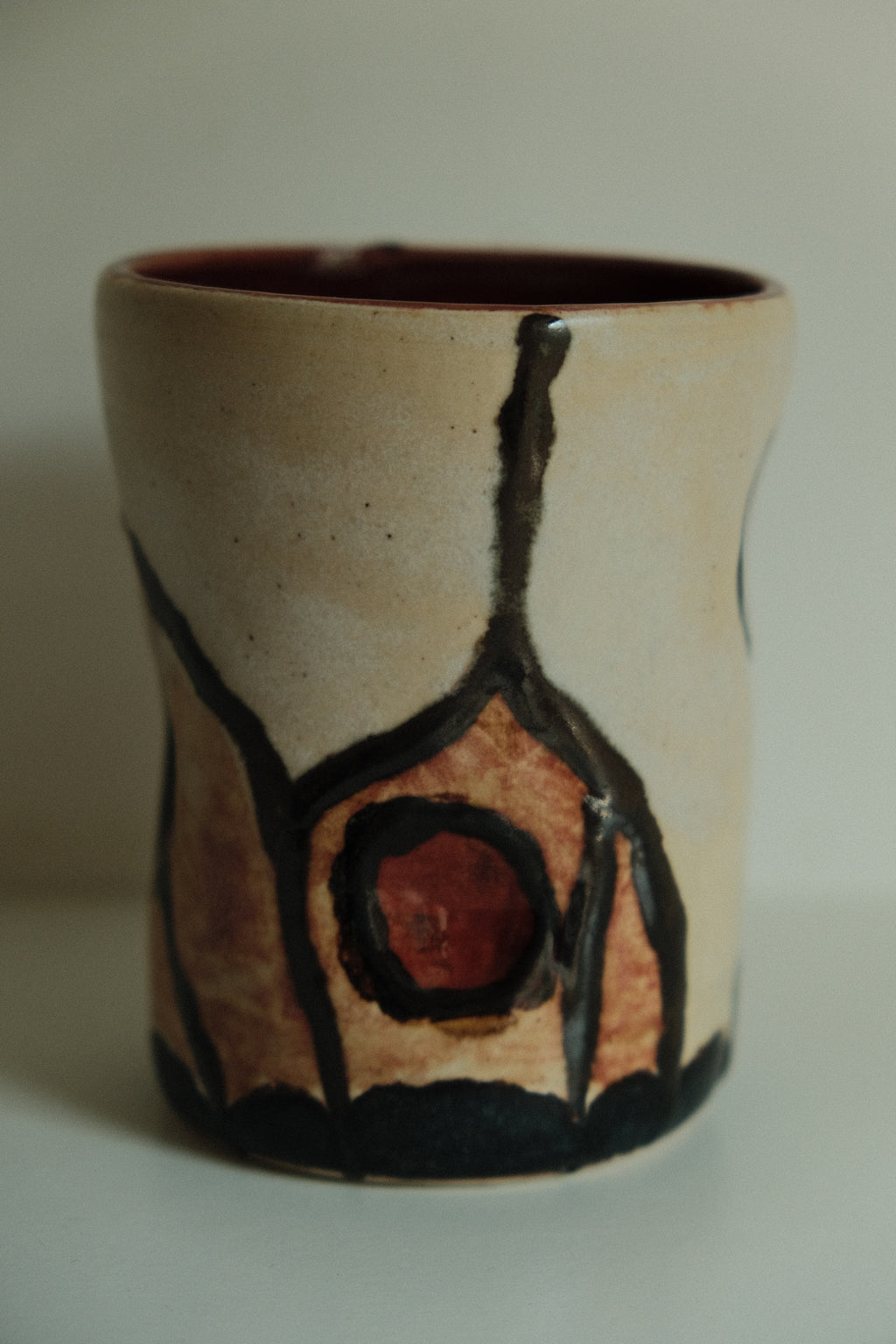White & Red Moth Cup