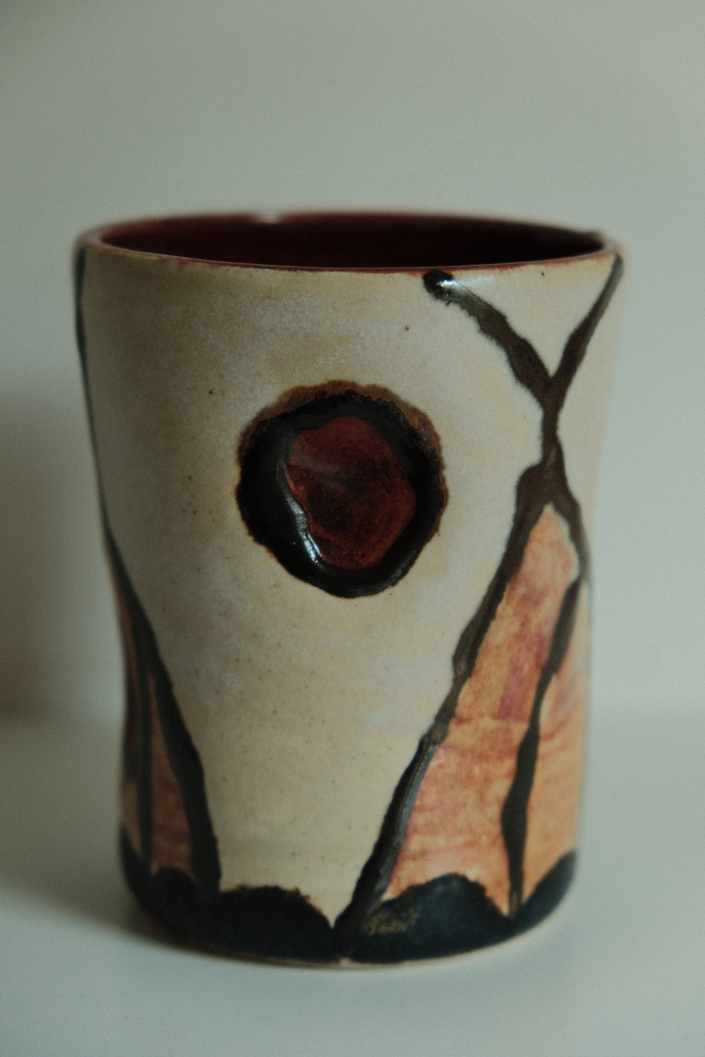 White & Red Moth Cup