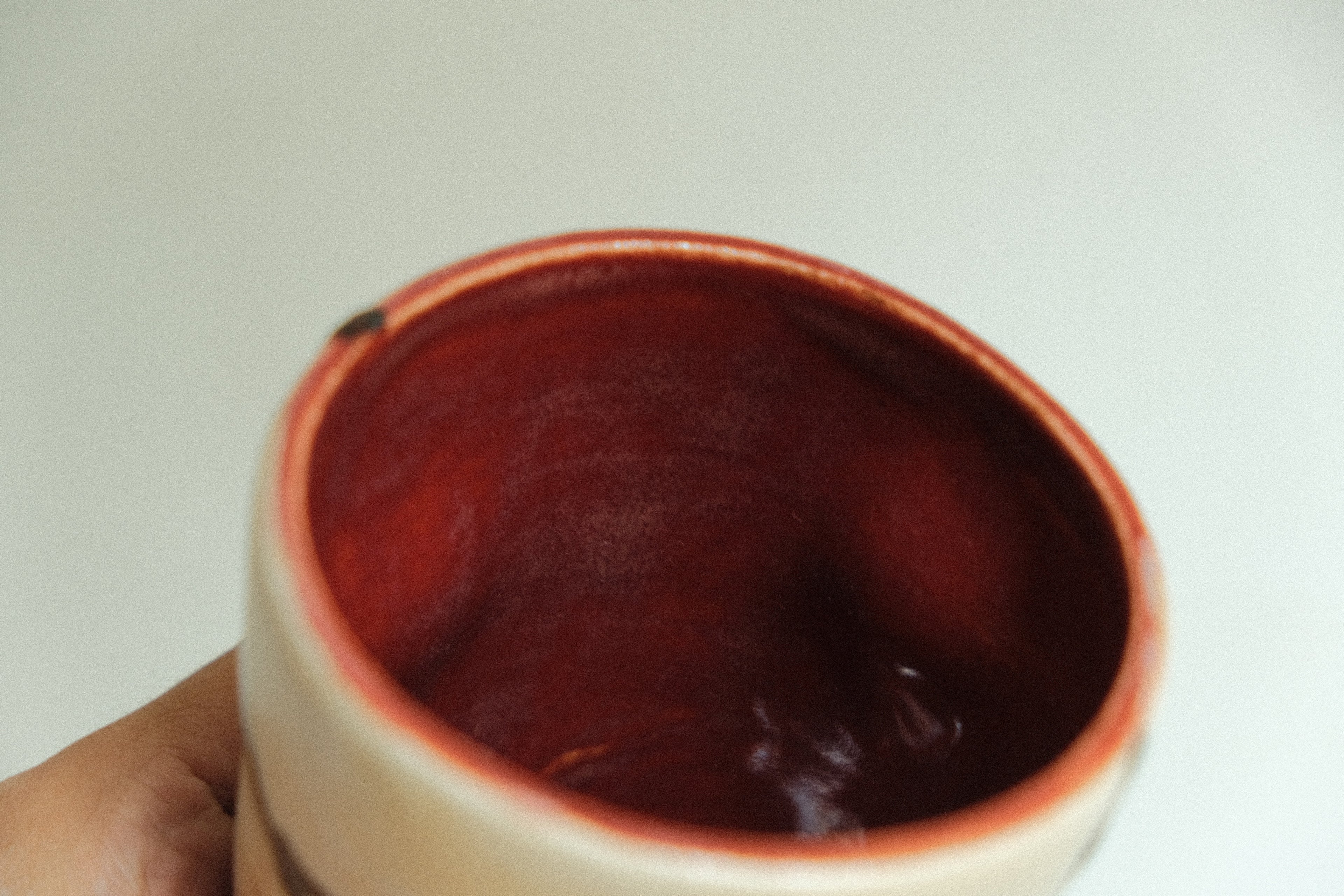 White & Red Moth Cup